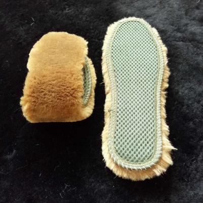 China Washable Good Quality Imitation Sheepskin Wool Shoe Insoles for sale