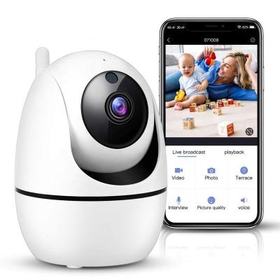 China Siren Night Vision IP Camera 1080P Home Security Motion Detection Built-in Wireless Wifi Indoor Camera for sale