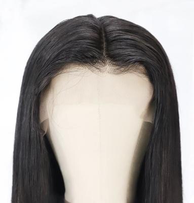 China Loose Wave 130 Density Virgin Lace Frontal Wigs Custom 100 Density Silky Straight T Hair Wig for sale