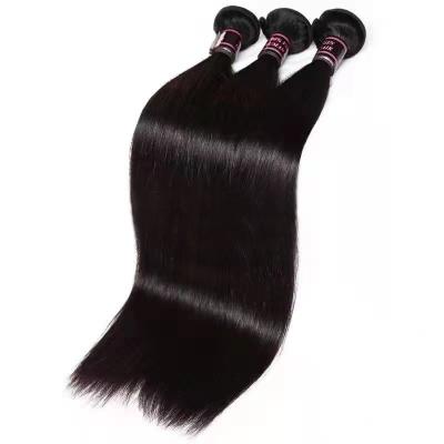 China 100% Real Hair 10A Brazilian Virgin Hair Long Straight Hair 3 Bundles 100% Unprocessed Human Hair Weave Extensions Natural Color for sale