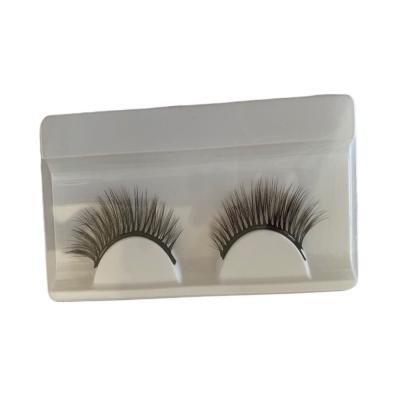 China Beauty Daily Makeup Wholesale Customized Handmade Black Fiber Natural False Eyelashes For Daily Beauty Makeup for sale