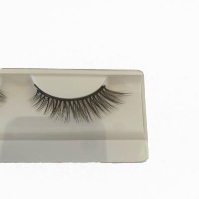 China Hot Selling Beauty Daily Makeup Customized Handmade Black Fiber Magnetic False Eyelashes For Beauty Daily Makeup for sale