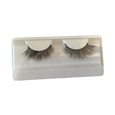 China Beauty Makeup Daily Hot Fashion Black Fiber Easy To Clean Synthetic Magnet Eyelashes For Daily Beauty Makeup for sale