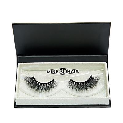 China Beauty Daily Makeup Factory Outlet Customized Black Handmade Fur Mink Eyelashes For Beauty Daily Makeup for sale