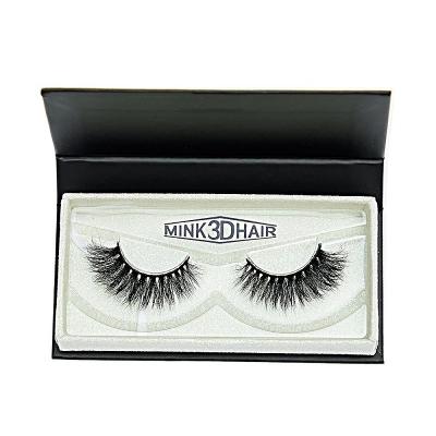 China Wholesale Daily Beauty Makeup Customized Handmade Black Mink Fur 3d Mink Eyelashes For Daily Beauty Makeup for sale