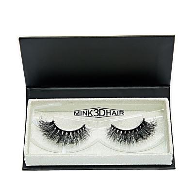 China 2021 Beauty Daily Makeup Customized Black Handmade Fur Mink Eyelash Bulk Lashes For Beauty Daily Makeup for sale