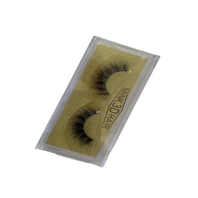 China Customized Daily Handmade Black Fur Mink Vegan Faux Mink Eyelashes Beauty Makeup Factory Outlet For Beauty Daily Makeup for sale