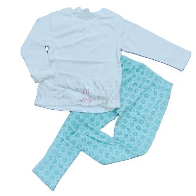 China Other Popular Design Baby Kids Girl Prints Customized Baby Clothing Set Pajamas Suits Girls 100% Cotton Overstock for sale