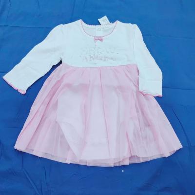 China Breathable Sleeveless White Ruffle Baby Dress Toddler Boutique O-Neck Bow Kids Summer Short Sleeve Dress for sale