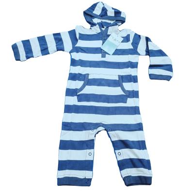 China Spandex/Cotton Long Sleeve Autumn Cotton Ribbed Overalls Harper Buttons Baby Pajamas Kids Girl Clothes Hooded Hat Knit Baby Sweater Romper for sale