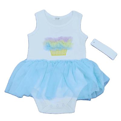 China 100% cotton cute baby Girls&Boys clothes romper unisex boutique clothing with skirts dress one piece romper jumpsuit for sale