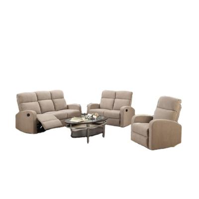 China Living Room Sofa ZHENXING Modern Reclining Fabric Movement Sofa Set for sale