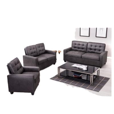 China ZHENXING Muebles Modern Extended Living Room Leather Stationary Sofa Set for sale