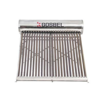 China Gosbel Outdoor Stainless Steel 100l 200l 300l Non Pressure Geyser Solar Water Heater System for sale