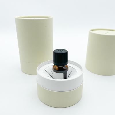 China Handmade Round Cosmetic Paper Tube Essence Oil Bottle Paper Packaging Tube for sale