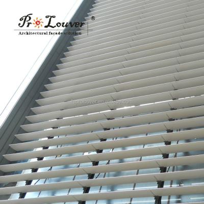 China exterior facade cladding/curtain wall canopy, aluminum aerofoil sun canopy, exterior aluminum sun canopy for sale