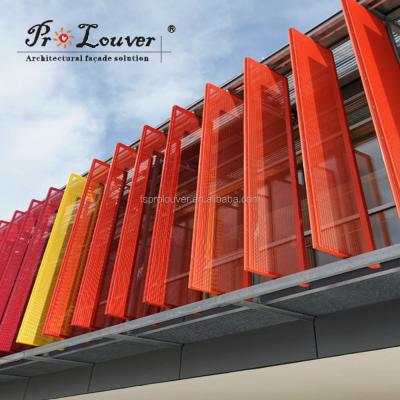 China Exterior facade curtain wall modern building/sun screen/balustrade/interior decoration perforated aluminum panel wall curtain for sale