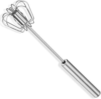 China Viable Factory Kitchen Stainless Steel Plug Wholesale Automatic Push Mini Egg Whisk Egg Beater for sale