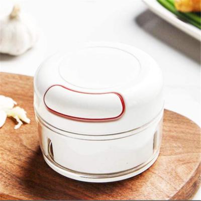 China Wholesale Viable Mini Food Processor Hand Held Chili Nuts Meat Garlic Onion Manual Ginger Chopper Grinder Crusher from factory for sale