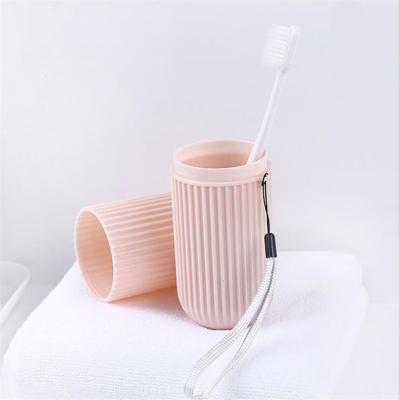 China Factory Wholesale BPA Free Toothbrush Toothpaste Viable Portable Travel Protected Case Toothbrush Mouthwash Cup for sale