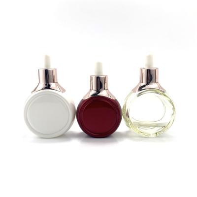 China Custom Luxury Cosmetic Exquisite Glass Bottle Perfume Packaging Art Glass Bottle Glass Container for sale