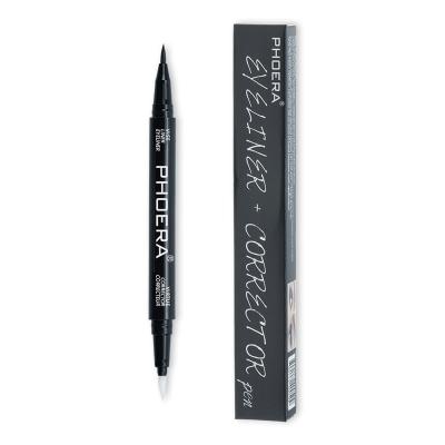 China Ladies Makeup PHOERA Black Eyeliner Double Side Makeup Removing Pen for sale