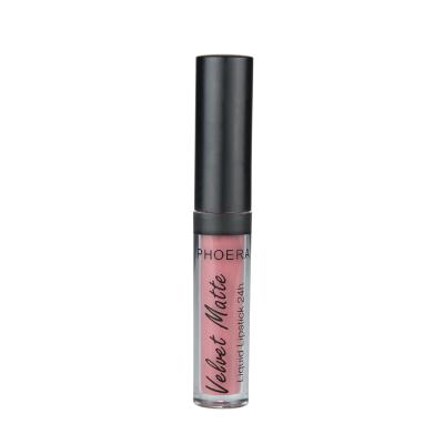 China Durable Velvet Waterproof Matte Liquid Lipstick by PHOERA for sale