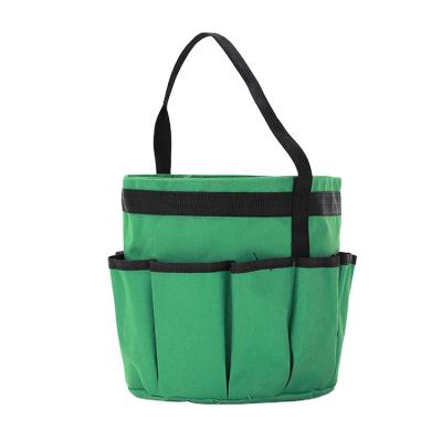 China Heavy Duty Garden Tote Gardeners Storage Garden Tool Kit Organizer Bag Pocket Portable Multi Canvas Storage Tool for sale