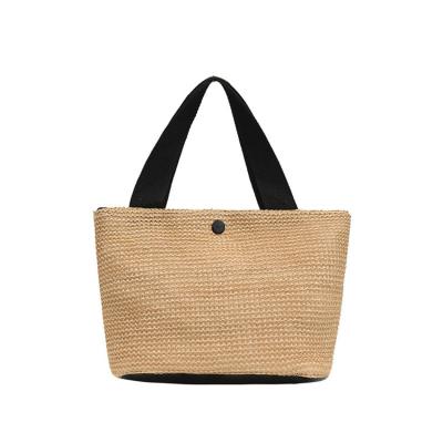 China 2021 Newest Design China Private Women Ladies Reusable Custom Women Bags Woven Bag for sale