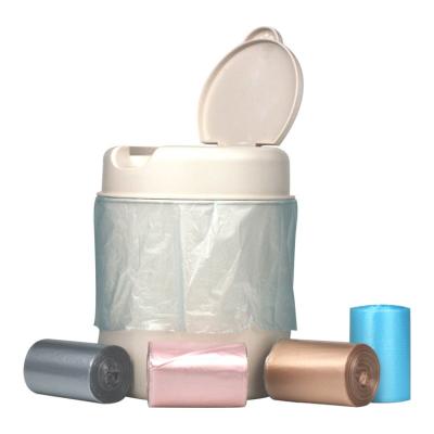 China Disposable in Liners Common Tiny Plastic Garbage Waste Paper Bin Small Trash Bags for Bathroom Bedroom Office Car Trash Can for sale