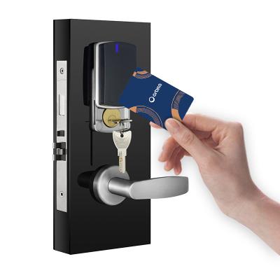 China 304 Stainless Steel Smart Card Lock RF Smart Card Door Lock Digital Hotel Door Lock System For Airbnb for sale