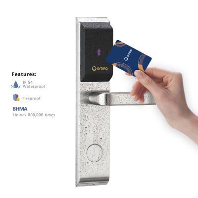 China Professional Electronic Lock Factory New Orbita Card Rfid Hotel Door Lock System LCD Panel Lock for sale