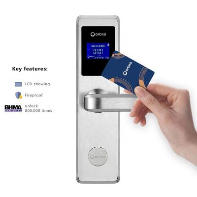 China 304 stainless steel Orbita Hot Sale High End Cerradura Hotel Electrica Digital Electronic Smart Hotel Door Locks Dubai for sale