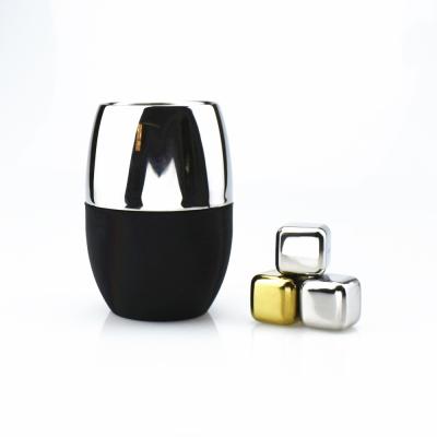 China New Design Sustainable Stainless Steel Double Wall Ice Cup Stay Cold For Wine for sale