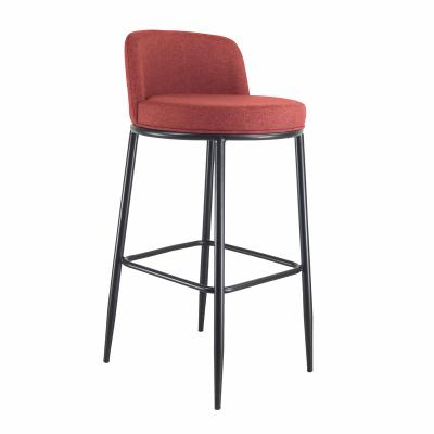 China Cheap Bar Stools Furniture Bar Stools New Metal Gold Velvet Modern Leather Chair Nordic Large Modern Home Kitchen High Chair With Back for sale