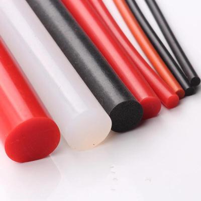 China Machinery Factory Production of Transparent Cylindrical Silicone EPDM Rubber Cord for sale