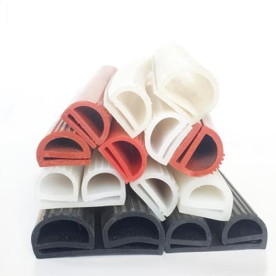 China Corrosion Resistance E P 9 U Type Waterproof Extruded Silicone Rubber Sealing Strip For Oven for sale