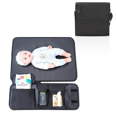 China Infant Supplies Foldable Baby Diaper Changing Pad Waterproof Newborn Travel Portable Diaper Changing Mat for sale