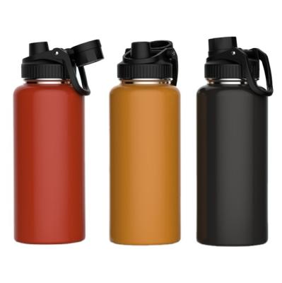 China 950 Ml Business New Double Wall Stainless Sports Bottle With Handle for sale