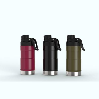 China Sustainable Sports Water Bottle Flask Iron Logo Stainless Steel Custom Vacuum Flask for sale