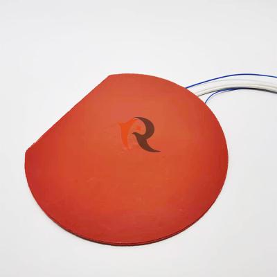 China Custom Shape Silicone Hotels Electric Flexible Heater Rubber Silicone Heating Pad for sale