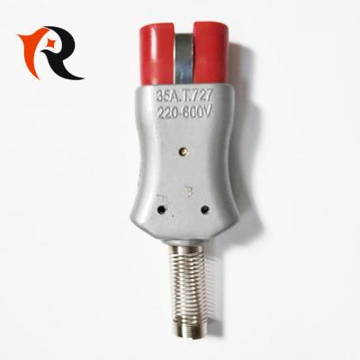 China Industrial Electric Heater 2 Pin Straight Ceramic Socket Aluminum Alloy for sale