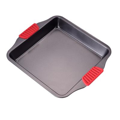 China Factory Outlet Sustainable Non-Stick Bread Pan Rectangular Gold Toast Mold Factory Price Bakeware for sale