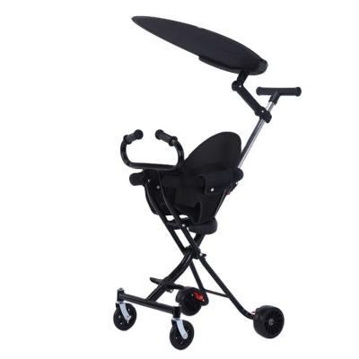 China Comfortable Folding Baby Walker Handcart Portable Baby Two-Way Four-Wheeled Single Walker Baby Walker for sale