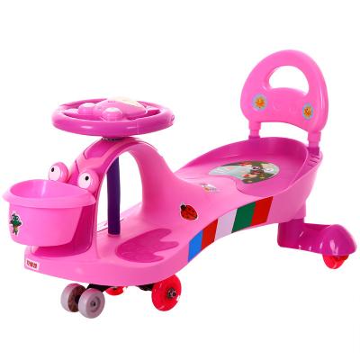 China Ride On Toy Factory Wholesale Kids Balanced Car Outdoor Ride On Toys PU Silent Wheel With Baby Swing Instant Car for sale