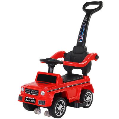 China Ride On Toy Manufacturer Directly For Kids Scooter Walker Four Wheel Scooter Walker With Music And Swing Light Car for sale