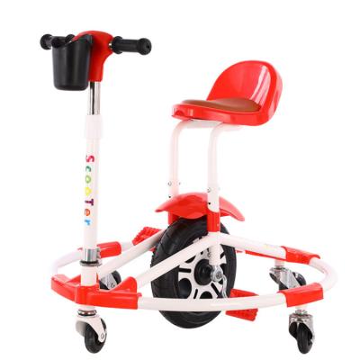 China New Detachable Whirling Kids Balance Spinning Car Children Pedal Rid Transfer Bicycle On The Car For 3-8Years for sale