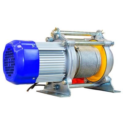 China Lifting Goods China Manufacture 500kg 1000kg 1500kg Electric Wire Rope Winch Hoist for sale