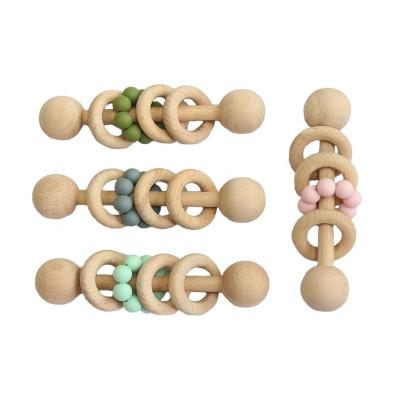 China China Factory Direct Sales Practical Professional Large Wood Beads Polychromatic Customized Wooden Beads for sale