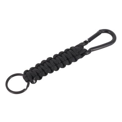 China Polyester Paracord Lanyard Keychain Survival with Carabiner for sale